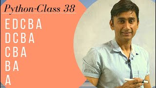 PATTERN PROGRAMS IN PYTHON | NESTED LOOP IN PYTHON | IN HINDI | RAJU SIR KI PATHSHAALA | CLASS #38