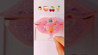 이모티콘 먹방🍮🍑🍒🍹emoji eating show #mukbang #emoji eating challenge #asmr #shorts