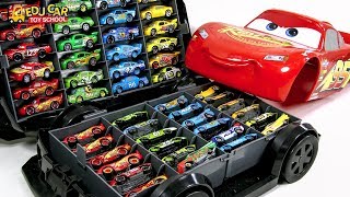 Learning Color Disney Cars Lightning McQueen big size car case Play for kids car toys