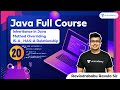 Inheritance in Java | Method Overriding | IS-A , HAS-A Relationship | L:20 | Java | RBR