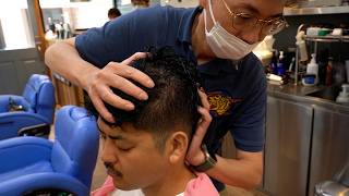 Shampoo, shaving, and massage at WORK of HAIR Ds in Ogikubo, Tokyo