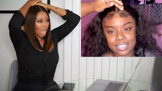 Chrissy bales || Wig Maker Reaction To Drastic Baby Hairs Trends, Including Tips And Solutions