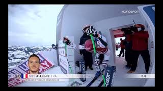 TERRIBLE CRASH - Nils Allegre @ Kitzbuhel SG (2020/21 Alpine Skiing World Cup)