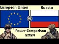 EU vs Russia military power comparison 2024 | Russia vs European union military power 2024