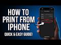 How to Print from iPhone (AirPrint & Wireless Setup Guide)