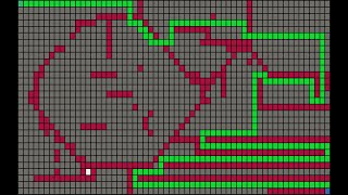 Visual implementation of A* pathfinding algorithm with C++ and SDL (Timelapse)