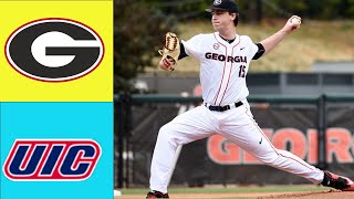 UIC Flames Vs Georgia Bulldogs | FULL GAME  | Feb 22,2025 Men's College Softball