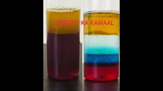 Easy Colorful and Enjoyable Activity with Different Liquids | Density Activity