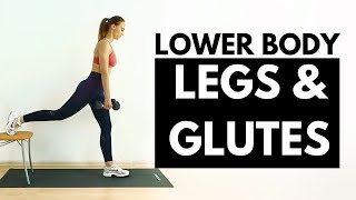 Lower Body Workout - Legs & Glutes | Gym at home