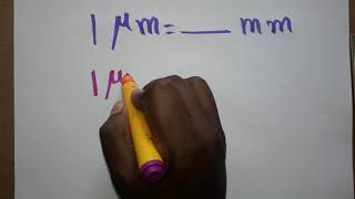 how to convert micrometer to millimetre