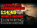 Elden Ring Shadow of the Erdtree All Remembrances Level 1 Speedrun 1:14:49 (WORLD RECORD)