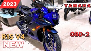 2023 Yamaha R15 V4 Racing Blue Color Review ✅🔥E20⛽OBD2 🏍On Road Price ✅