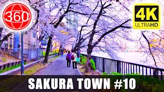 [4K 360°] Sakuranomiya ( PART 10 ): Sakura Town, Walk by the River || JAPAN 360