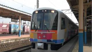 485系　きらきらうえつ　酒田駅発車／485series Kirakira-Uetsu at Sakata station.