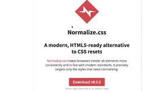 Week 6: Using normalize.css
