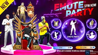Emote Party Event Free Fire 2024🥳🤯 | Free Fire New Event | Ff New Event | Ff New Event Today