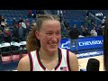 uconn s ashlynn shade reacts to her stellar performance in the team s 88 62 win over butler sny