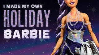 I made my own Holiday Barbie! - Holiday Eleganza Collab