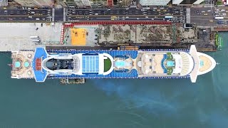 基隆港【藍寶石公主號】空拍  Sapphire Princess Cruise from Above