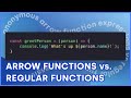 What are Arrow Functions in JavaScript? | Arrow Functions vs Regular Functions