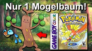 Kann man Pokemon Gold/Silber mit NUR einem MOGELBAUM durchspielen? (+ So wenig Kämpfe wie möglich)