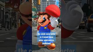 Mario's celebrity voice actor vs trained voice actor drama explained (in under 60 sec!)