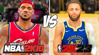 LeBron vs Curry In Every NBA 2K