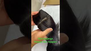 14*15 full silk based human hair toppers for women. Morningwigs .