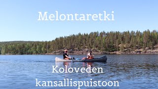 Ensimmäinen retki meloen - Kahden yön kanoottiretki Koloveden kansallispuistoon