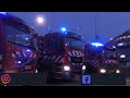 prio1 a1 brandweer politie en ambulance naar melding luchtvaart ongeval in lelystad