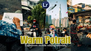 How to edit warm Potrait - Lightroom Mobile free presets - Sd Edits