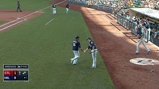 STL@MIL: Davis brings home Ramirez with a groundout