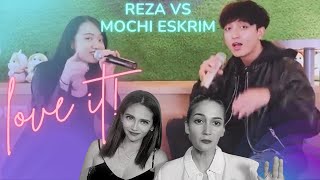 First time reacting and watching Reza Dermawangsa VS Mochi Eskrim sing off || “how you like that” ❤️