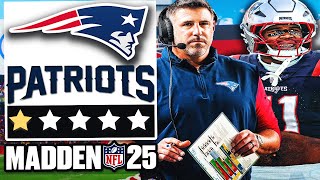 Mike Vrabel Drafts ABDUL CARTER! | Realistic Rebuild of the Patriots | Madden 25