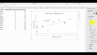 How to make an Excel scatter plot with trendline and equation
