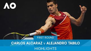 Carlos Alcaraz v Alejandro Tabilo Highlights (1R) | Australian Open 2022