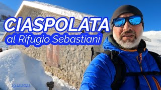 CIASPOLATA al Rifugio Sebastiani, dal Rifugio Alantino                   #trekkingconcris #ciaspole