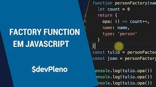 Factory Function em Javascript