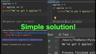 Python "IndentationError: expected an indented block" (100% SOLUTION!)