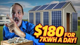 How I Built a 7KWh Solar Shed for Just $180! w/Extended Content