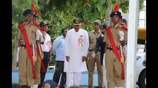 Sainik School Bijapur, South Zone, June 2013, Shri M B Patil arrives