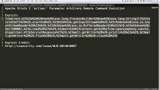 Apache Struts 2 'action:' Parameter Arbitrary Remote Command Execution