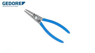 Circlip plier for internal retaining rings straight