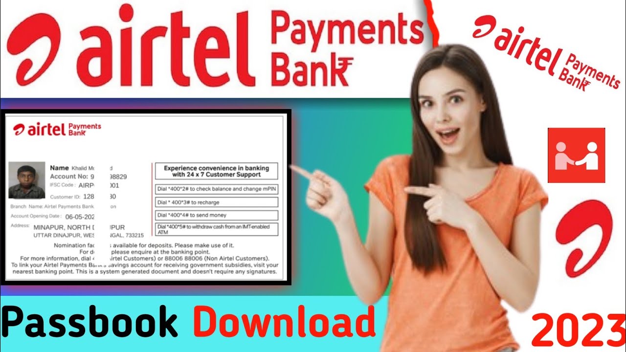 Airtel Payment Bank Passbook Download 2023 | How To Airtel Payment Bank ...