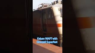 KALYAN WAP7 with Gitanjali Superfast Express arriving Kharagpur Jn