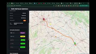 Delhi Air Route Optimizer | Find Cleanest Routes with AI & Django | Machine Learning Project