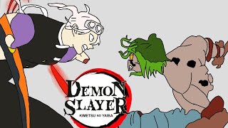 Tengen Uzui vs gyutaro demon slayer entertainment district arc flipaclip animation