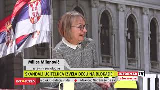 INFO JUTRO - Skandal u školstvu, učiteljica izvela decu na blokade!