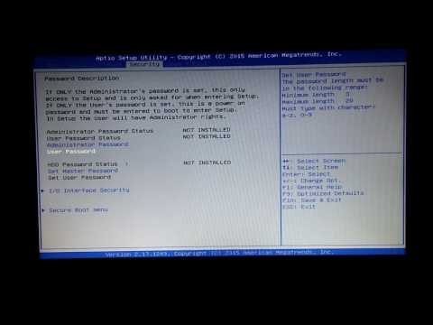 BIOS tour of ASUS X540S laptop BIOS tour of ASUS X540S laptop
