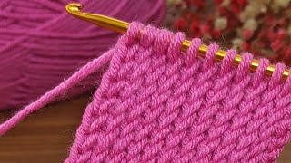 Wow💯Very easy Tunisian crochet baby bandana lonline tutorial for beginners #crochet #tunisiancrochet